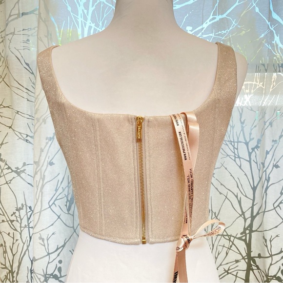 House of CB Elsa silver sparkly corset top - Picture 5 of 7